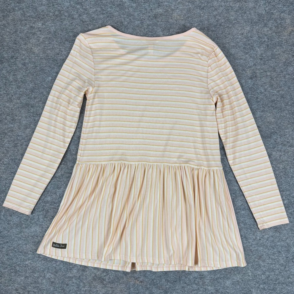 Matilda Jane Dream Chasers True Friend Top Striped Peach Womens Small S - Picture 6 of 10